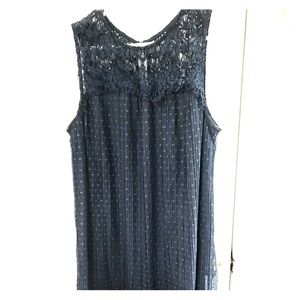 Navy blue plus size dress